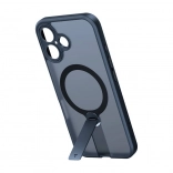 Torras Pstand Spin hoesje voor iPhone 16 Plus zwart