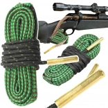 Reinigingskoord voor de loop met geïntegreerde messingborsteltjes 5.56/.223/.22