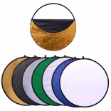 Opvouwbare fotografische reflector 7-in-1, rond 60 cm met diffuser