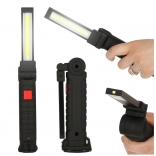USB werk LED zaklamp met magneet en accu
