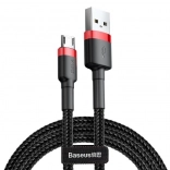 Baseus Cafule kabel USB-A naar Micro USB 1 m, 2,4 A, rood-zwart