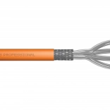 Installatietelecommunicatiekabel cat. 7 S/FTP, LSOH, AWG 23/1, 50 m, oranje