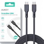 Kevlar USB-C-kabel AUKEY, 1 m, 5A, 100W PD