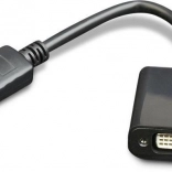 Adapter DisplayPort (M) naar DVI (F) zwart