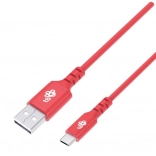 Siliconen USB–USB‑C-kabel 1 m, rood, Quick Charge