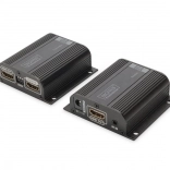 HDMI-extender via netwerkkabel tot 50 m, 1080p 60 Hz, EDID, HDMI Loop Out, IR, PoC