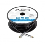 Actieve optische HDMI 2.0-kabel 20 m Lanberg zwart