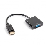 DisplayPort-naar-VGA-adapter 15‑pins, m naar v, 10 cm, zwart