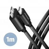 Kabel Micro-B USB naar USB-C 3.2 Gen 1 1m 3A ALU PVC