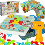 Creatieve bouwset met boormachine in koffer, 261 onderdelen