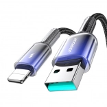 Joyroom oplaadkabel USB‑A naar Lightning 3A 1,2 m zwart