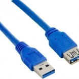 USB 3.0-verlengkabel AM–AF 3 m blauw LANBERG