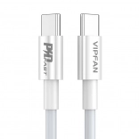 Kabel USB-C naar USB-C Vipfan P02 1 m wit