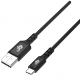 USB‑C‑kabel 1,5 m siliconen zwart