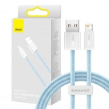 Baseus Dynamic kabel USB–Lightning 1 m, snel opladen 2,4 A, blauw