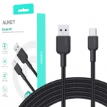 AUKEY nylonen USB-C naar USB-A kabel 1.8m