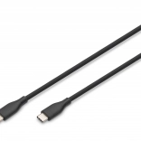 Silicone USB‑C aansluitkabel – USB‑C, USB 2.0 60W, 1 m zwart