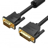 Vention DVI (24+5) naar VGA-kabel 3 m, Full HD 1080p, zwart