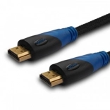 HDMI-kabel 1,5 m nylon gevlochten goud 4Kx2K v1.4